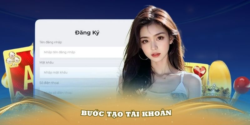 Tiến hành bước tạo tài khoản khi tải App Kubet88 xong