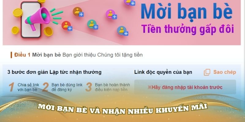 Mời bạn bè và nhận nhiều khuyến mãi Kubet88